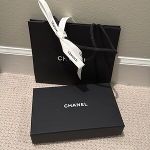Chanel empty box and bag